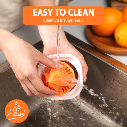 Citrus Juicer Manual Juicer, Multifunctional Hand Juicer, Lemon Lime Squeezer, 20-Ounce Capacity Orange Juicer (White, Basic)