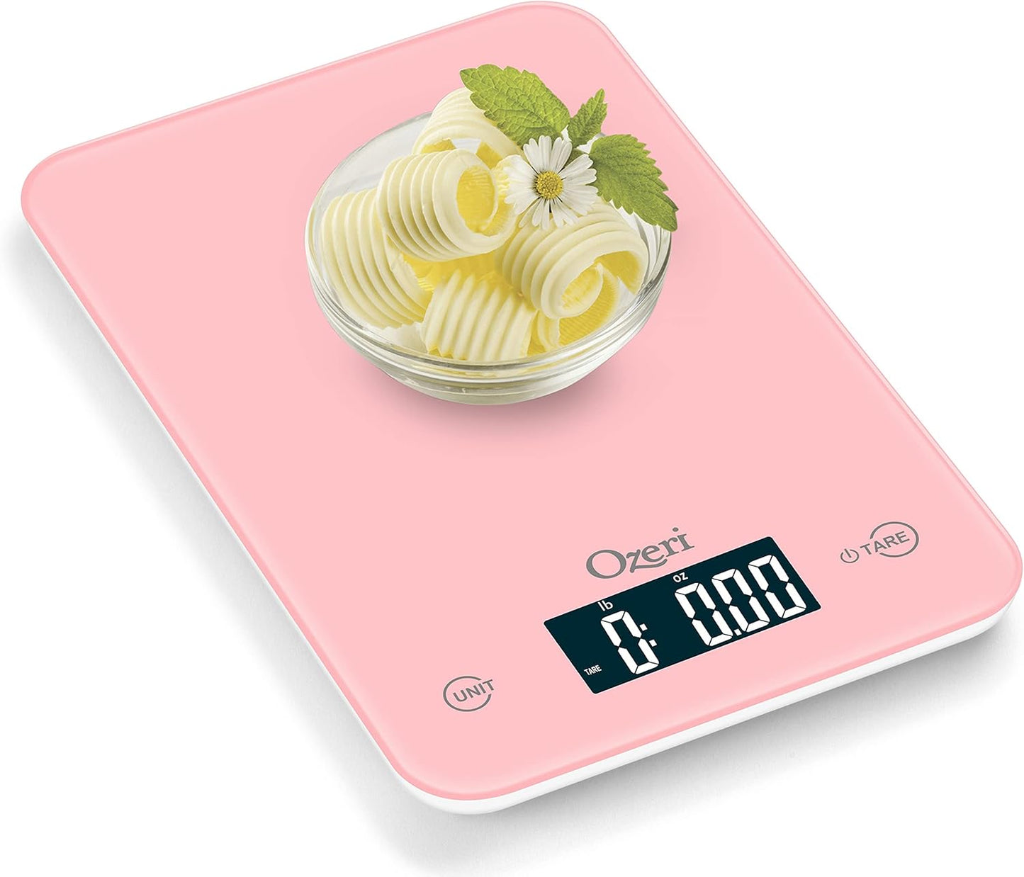 Ozeri Touch Professional Digital Kitchen Scale (12 lbs Edition), Tempered Glass in Elegant Black