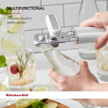 KitchenAid Gourmet Multifunction Can Opener/Bottle Opener, 8.36-Inch, Black