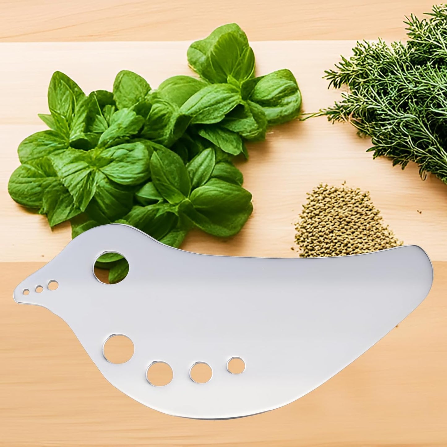 Metal Herb Stripper Tool – Stainless Steel Kale Stem & Leaf Remover with Grip Handle for Fresh Greens