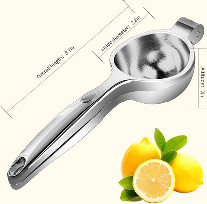 GIUOIDUOPremium Lemon Squeezer, Large Heavy Duty Handhelp Juicer for LemonSqueezer, Stainless Steel Hand Press Citrus Juicer, Lime Squeezer Bar Tool, Manual Citrus Press
