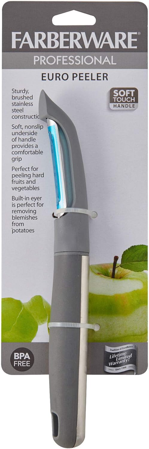 Farberware Professional Stainless Steel Soft Can Opener, 7.36-Inch, Gray