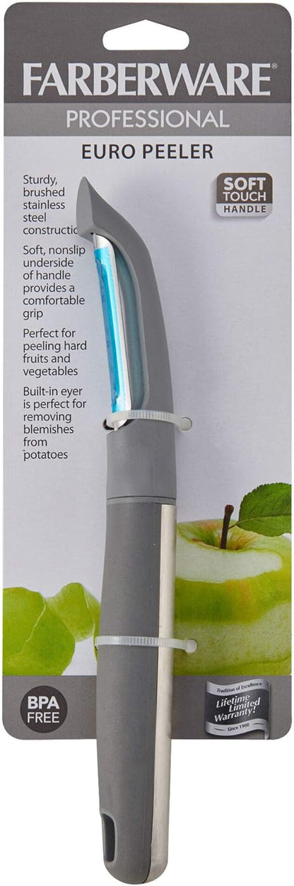 Farberware Professional Stainless Steel Soft Can Opener, 7.36-Inch, Gray