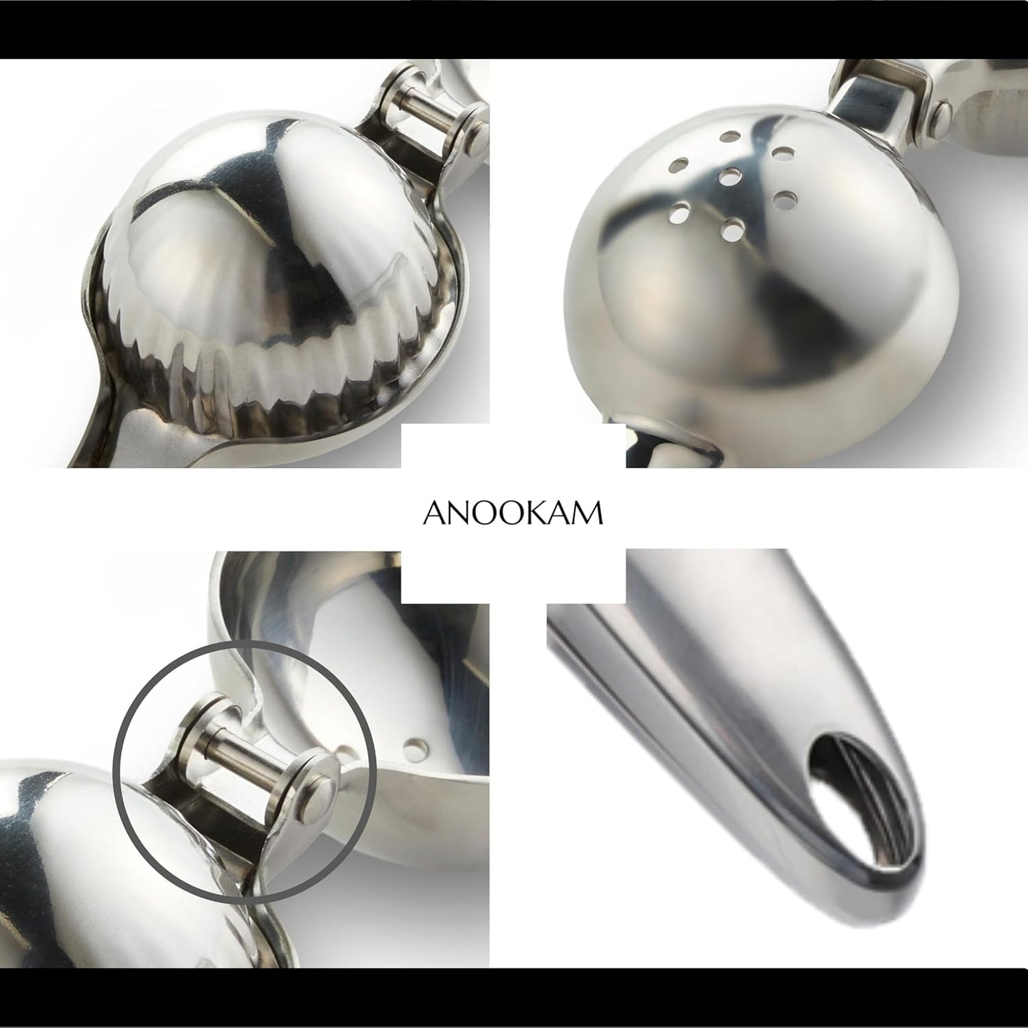 Lemon Squeezer – 304 Stainless Steel Citrus Juicer, Heavy Duty Manual Hand Press for Lime & Lemon, Perfect for Kitchen & Bar, Dishwasher Safe