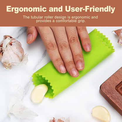 3 Pcs Silicone Garlic Peeler Tube Roller Manual Garlic Skin Remover Tool for Easy Peeling Sturdy Kitchen Gadget for Home Cooking Dishwasher