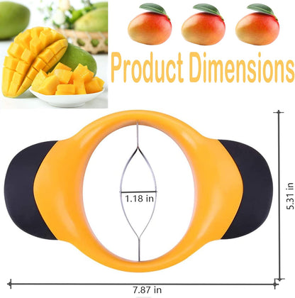 Mango Slicer Peeler Cutter Splitter Pitter with stainless steel blade removal tool anti-skid handle super large Mango kernel remover