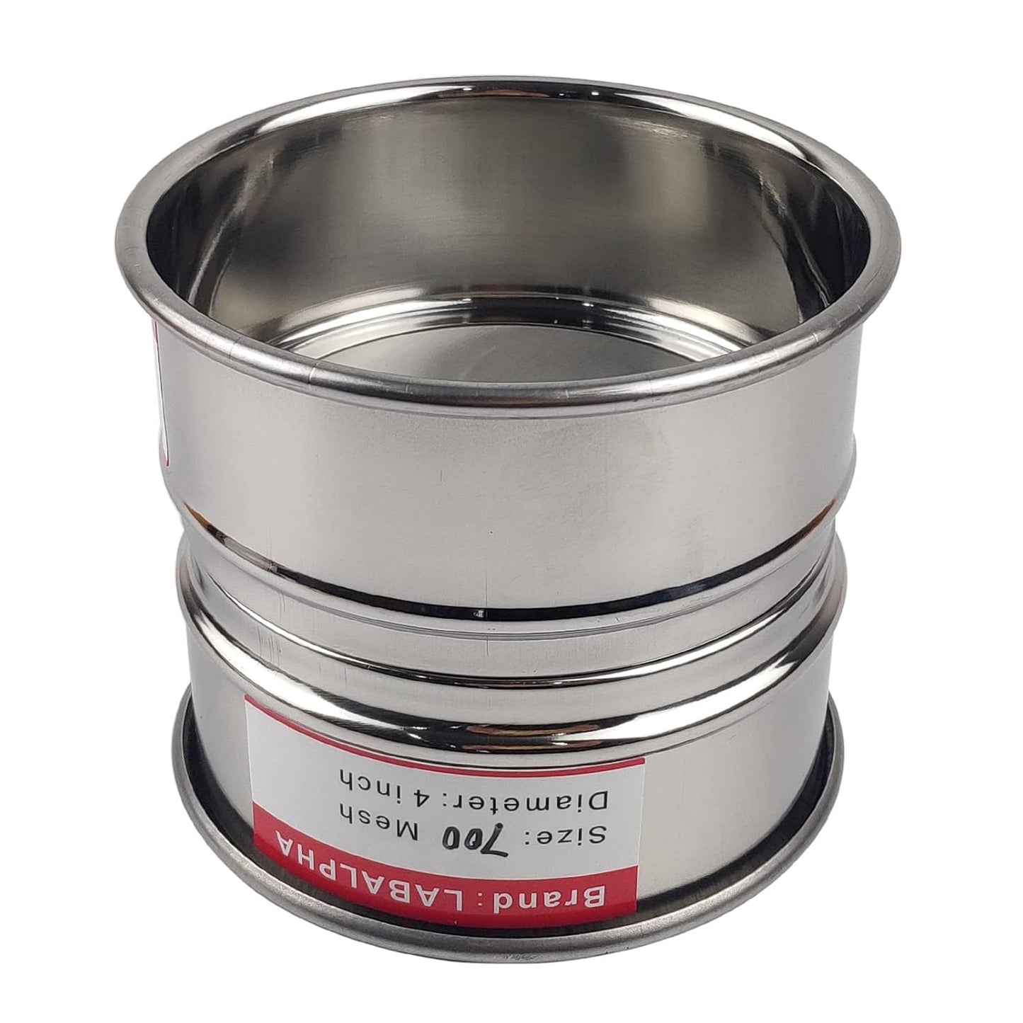 LABALPHA 70 Mesh Lab Sieves, Test Sieve #70 Mesh, 4'' Diameter, 304 Stainless Steel Wire Cloth (0.22mm)