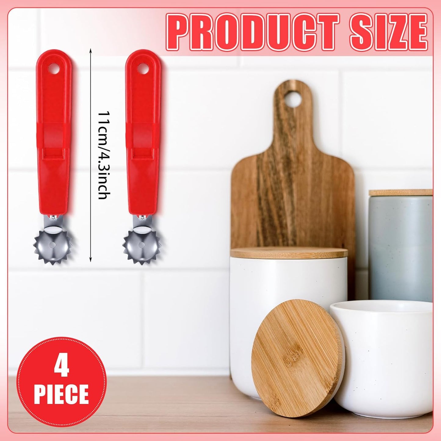 LemonRoad 4 Pcs Tomato Corer Tool Strawberry Huller Stem Remover Stainless Steel Tomato Strawberry Top Remover Practical Kitchen Corer Tool Fruit and Vegetable Baller Dessert Preparation Salad Making