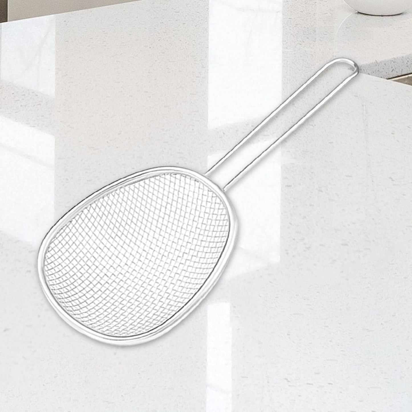 Coarse/Fine Mesh Strainers for Kitchen Stainless Steel Mesh Noodle Strainer Anti Rust Accessories Simple to Clean Stainless Steel Mesh, Coarse Mesh