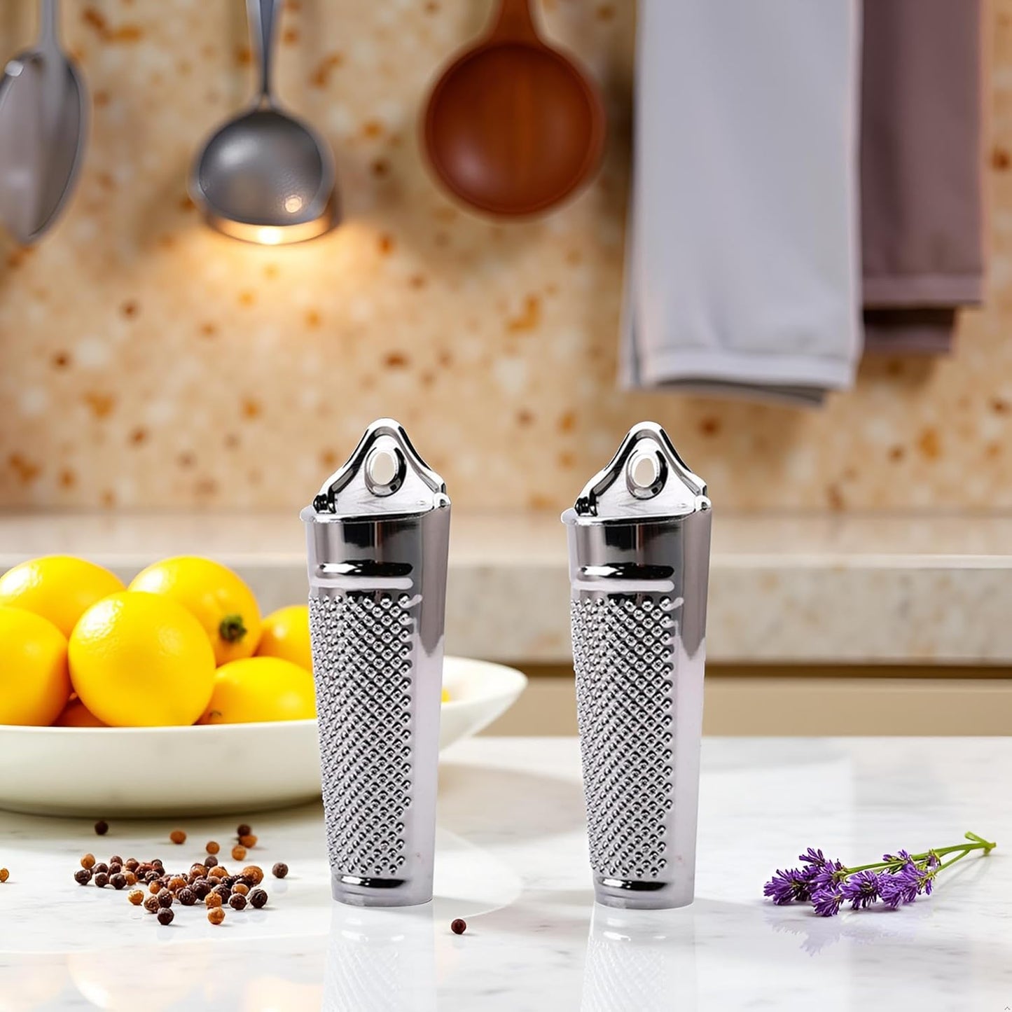 2Pcs Multifunctional Kitchen Stainless Steel Ginger Garlic Nutmeg Grater Nut Walnut Lemon Hand Planer Tool Lemon Professional Kitchen Tool