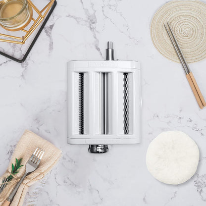 ANTREE 3-IN-1 Pasta Attachment & Ravioli Attachment for KitchenAid Stand Mixers, Pasta Maker Assecories included Pasta Sheet Roller, Spaghetti Cutter and Ravioli Maker Attachment