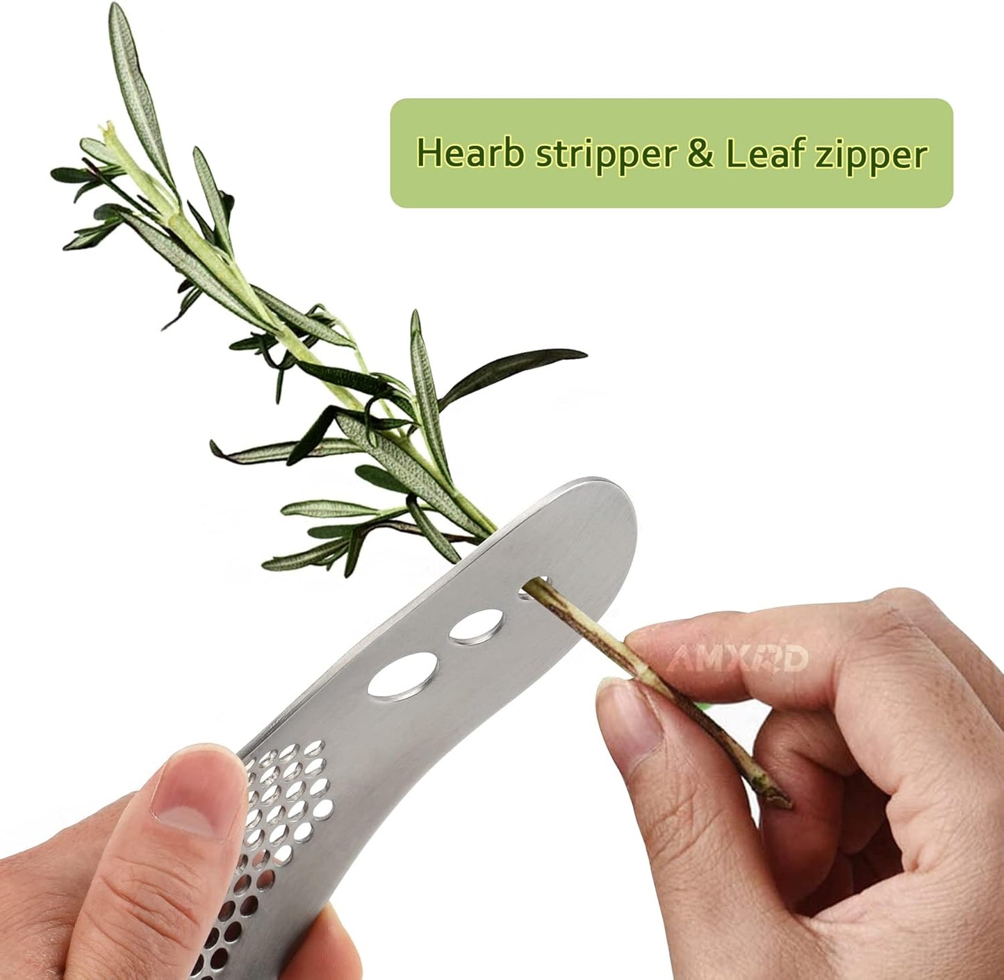 Garlic Press Rocker & Silicone Peeler, Stainless Steel Garlic Mincer Crusher Squeezer Kitchen Tool