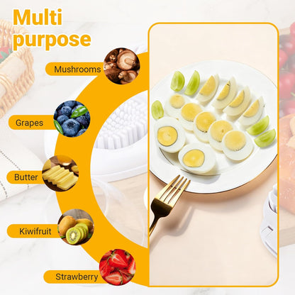 1 Pcs Heavy Duty Egg Slicer with 3 Cutting Modes, Stainless Steel Egg Cutter for Hard Boiled Eggs, Strawberry, Grape, Mushroom, Kitchen Dicer Tool, Send Goods From Local Warehouse