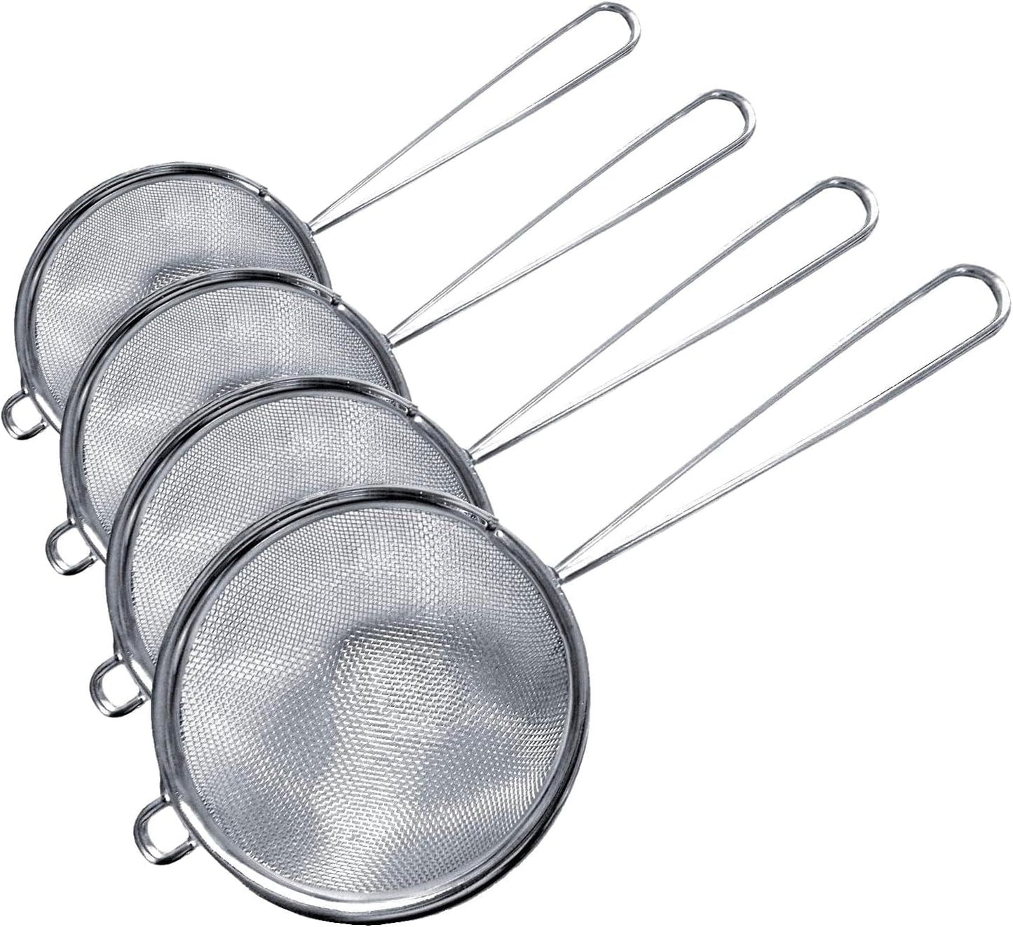 Cuisinox Fine Mesh Strainer, Stainless Steel with Handle, 3" x 8"
