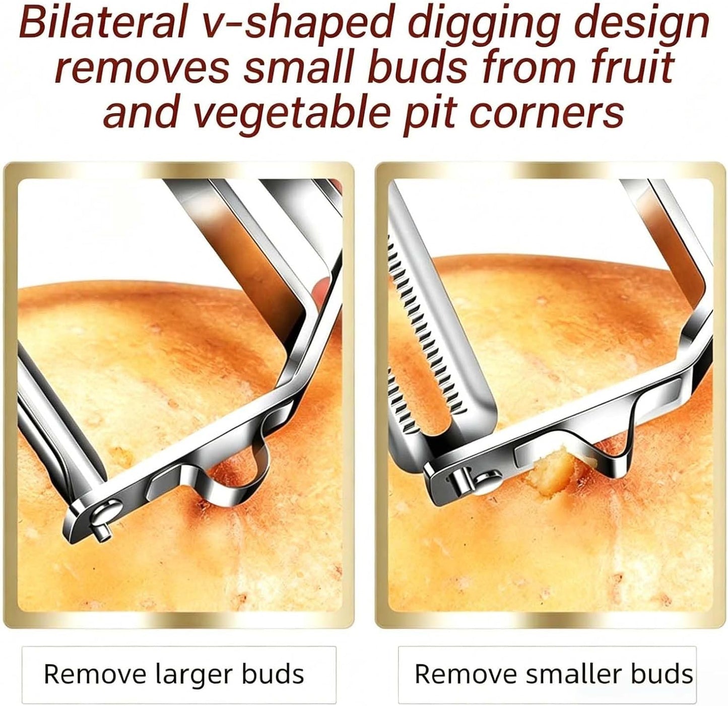 Vegetable Peeler Sharp Stainless Steel Blades for Veggie Potato Sugarcane Pumpkin Papaya Peeling Tool