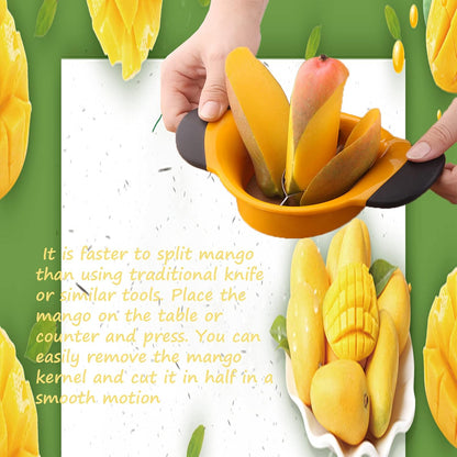Mango Slicer Peeler Cutter Splitter Pitter with stainless steel blade removal tool anti-skid handle super large Mango kernel remover