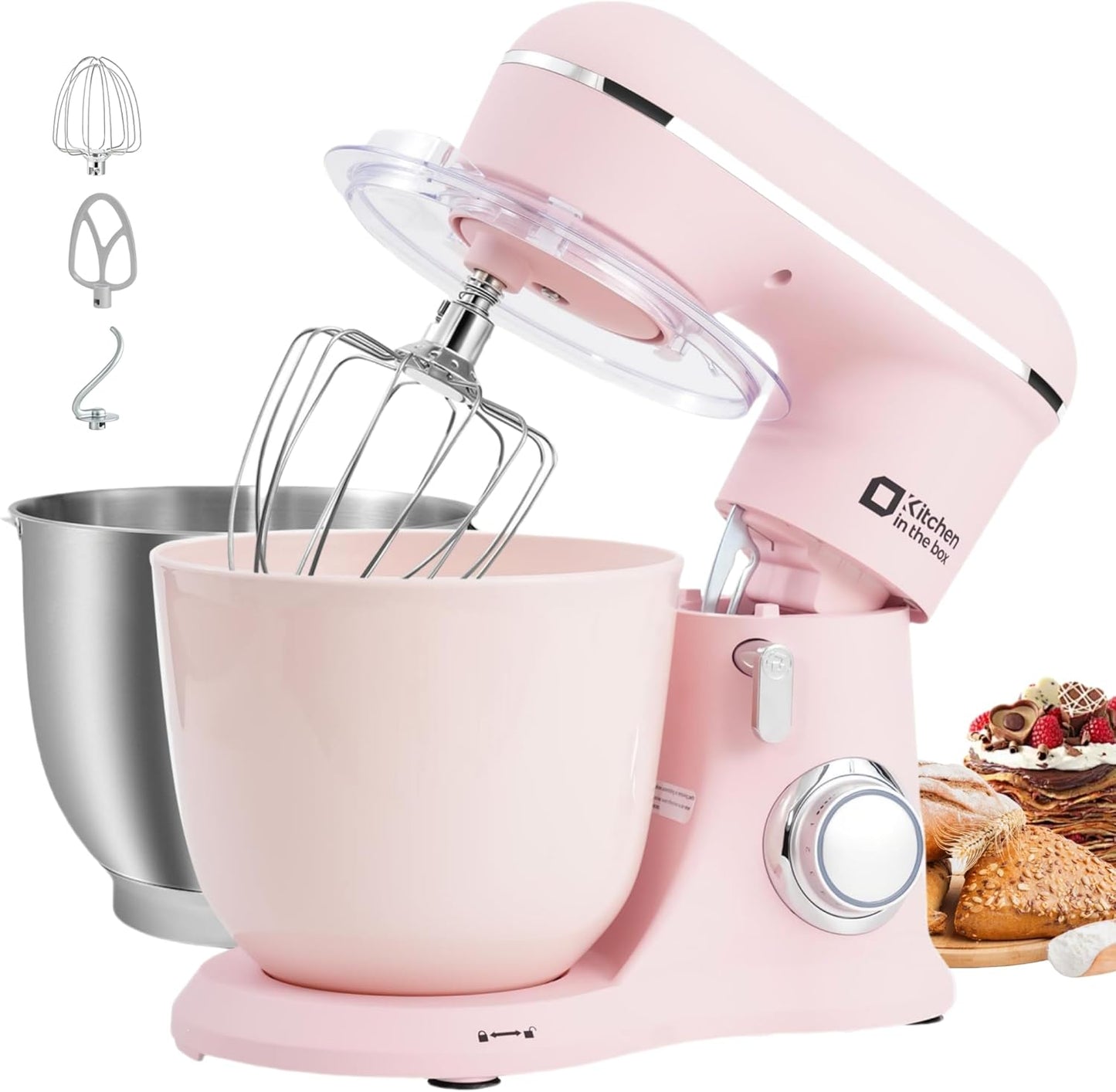Kithchen in the box 5QT Plastic Bowl, Stand Mixer Bowl, KSM45 (Lilac)