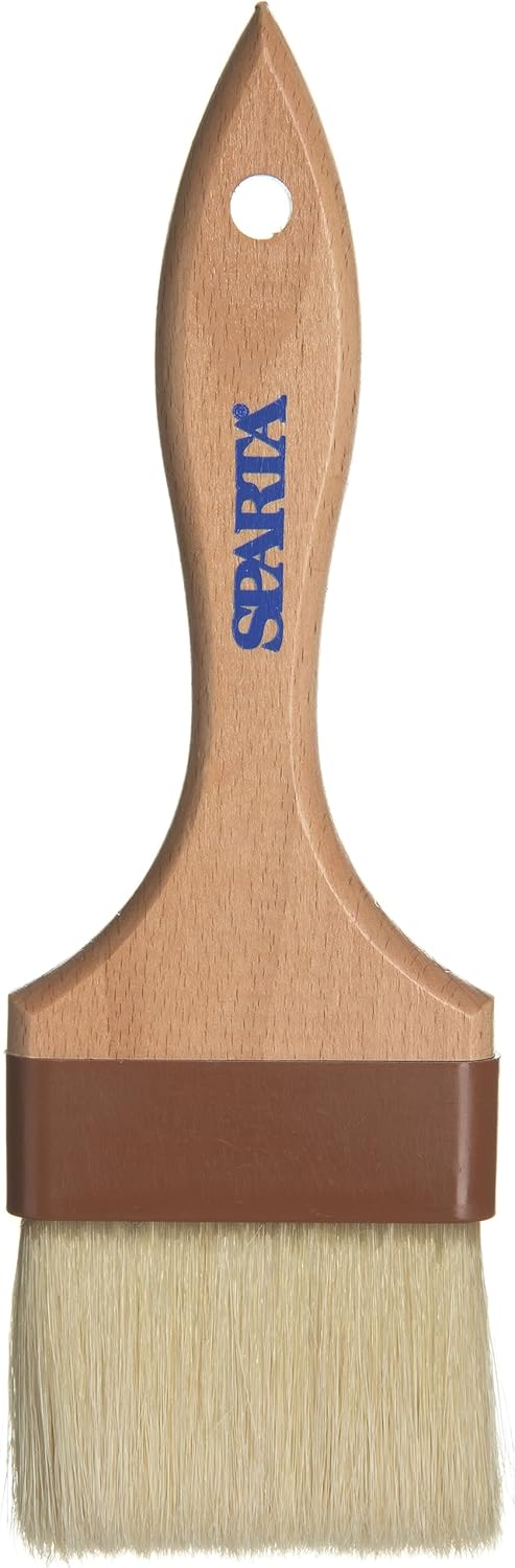 SPARTA Kitchen Basting Brush – 4037300 Basting Brush for Cooking Flat Boar Bristle Brush, Hardwood Handle for Kitchens, Restaurants, Catering, High Heat Food Prep, 1.5in