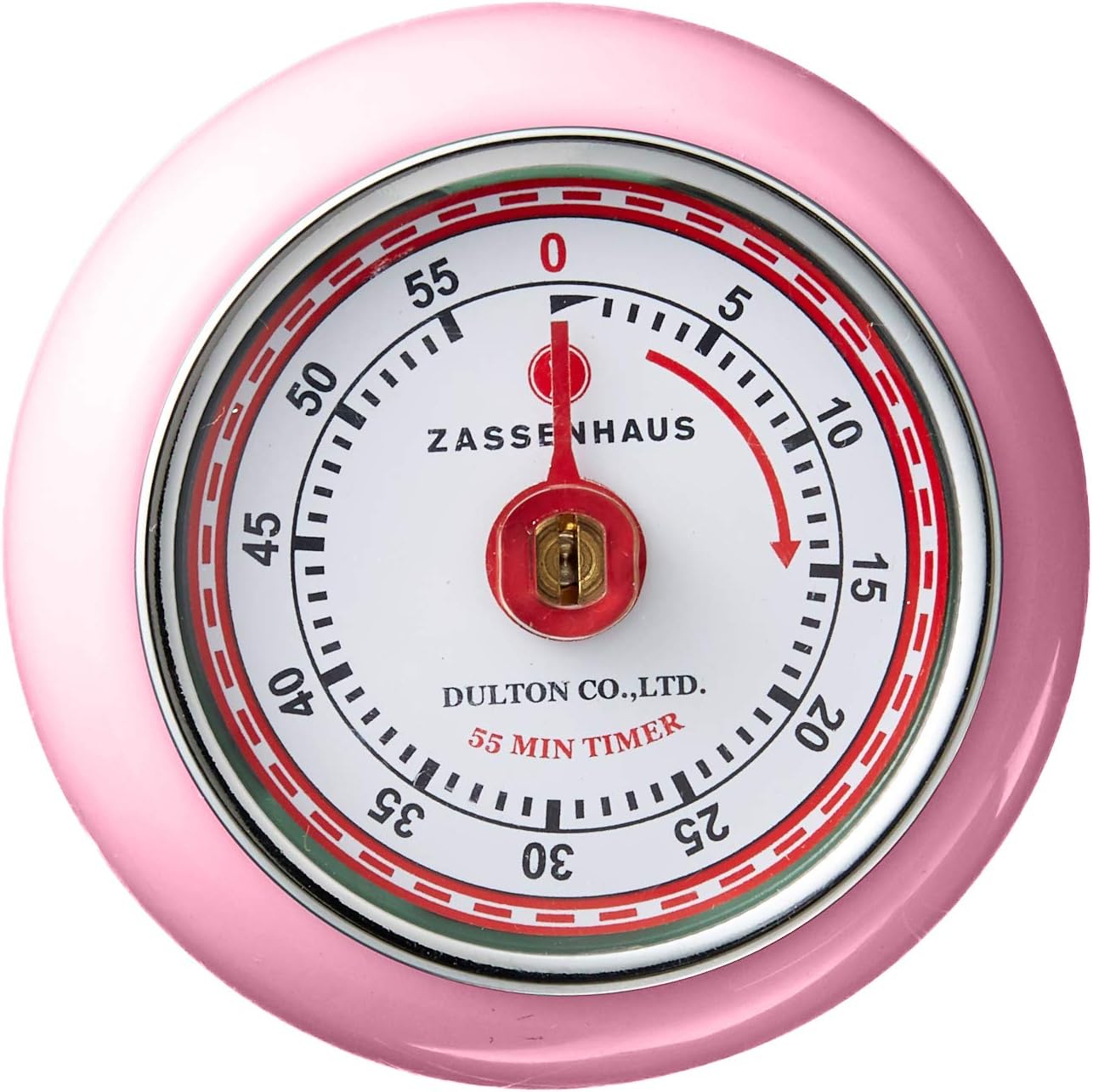 Zassenhaus Magnetic Retro 60 Minute Kitchen Timer, 2.75-Inch, Teal