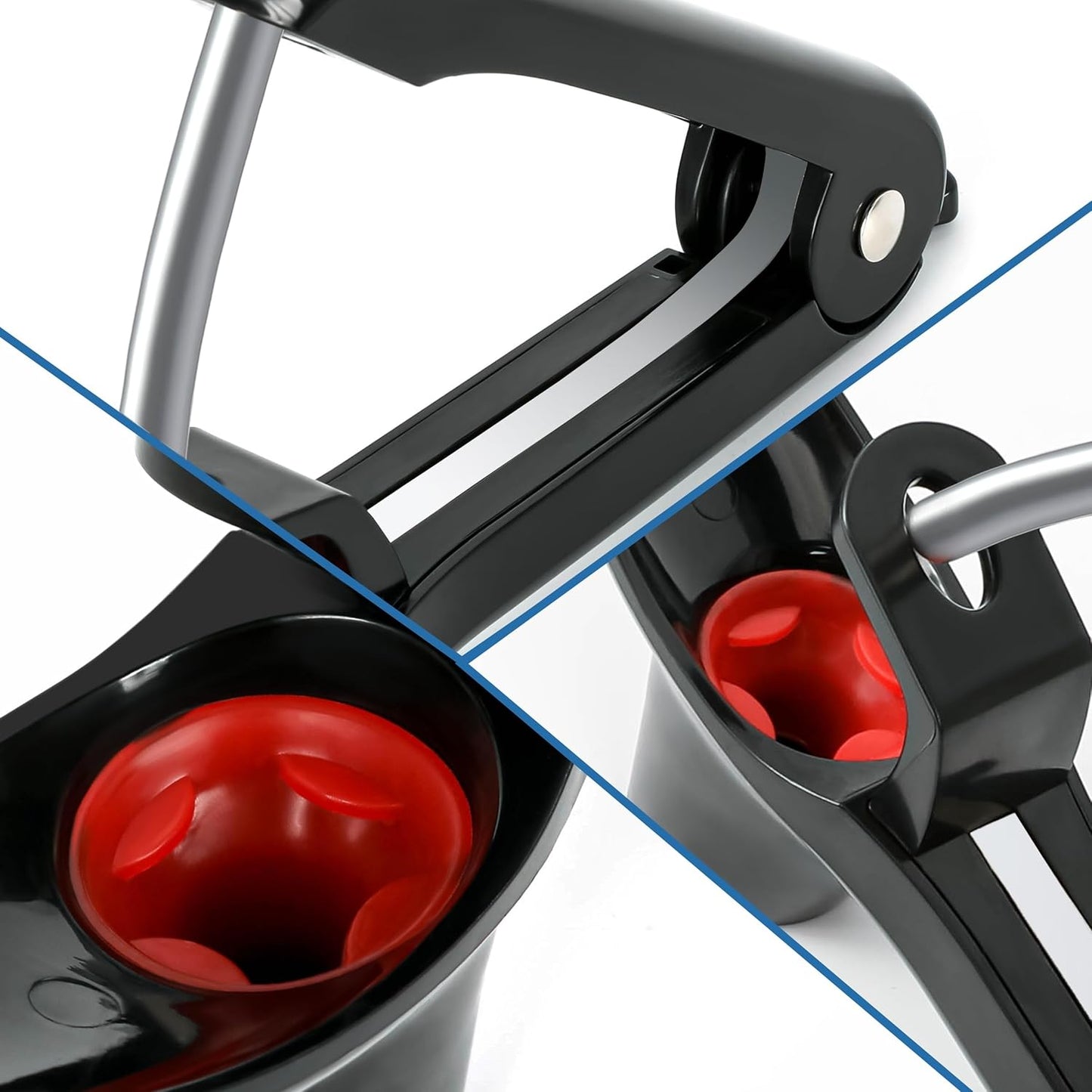 EWPJDK Cherry Pitter Tool Pit Remover Heavy-Duty Stainless Steel Olive Pitter Tool for Making Cherry Jam (Black)