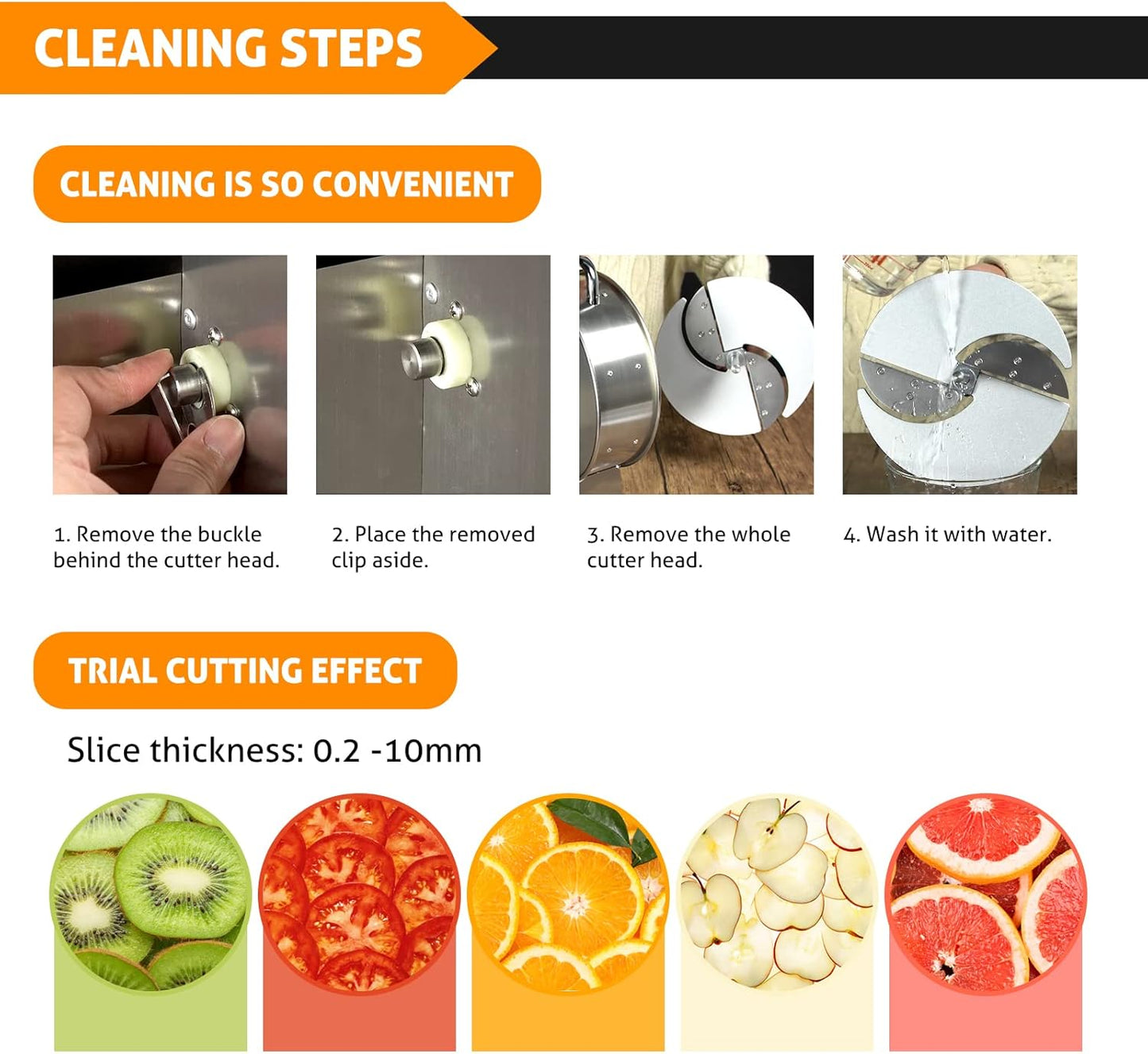 WICHEMI Electric Vegetable Slicer Commercial Fruit Slicing Machine Potato Slicer Electric Cabbage Shredder Machine 2 IN 1 Manual Electric Vegetable Cutter Stainless Steel Food Slicer