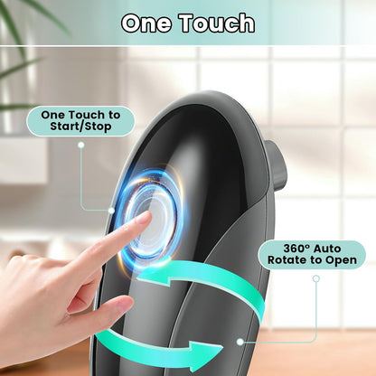 Electric Can Opener,One-Touch Safety Auto Can Opener,Smooth Edge,Hands Free Can Opener,Food Safety,Kitchen Gadgets,Battery Operated,Electric Can Opener for Seniors & Arthritis