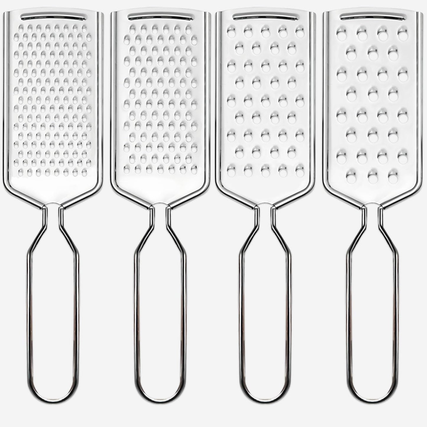4 PCS Cheese Grater,Stainless Steel Cheese Shredder,Lemon Vegetable Slicer Food Shredde for Kitchen Gadgets(4-sided)