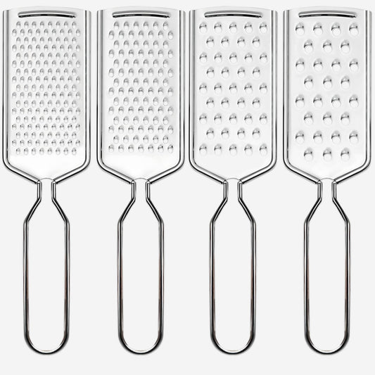 4 PCS Cheese Grater,Stainless Steel Cheese Shredder,Lemon Vegetable Slicer Food Shredde for Kitchen Gadgets(4-sided)
