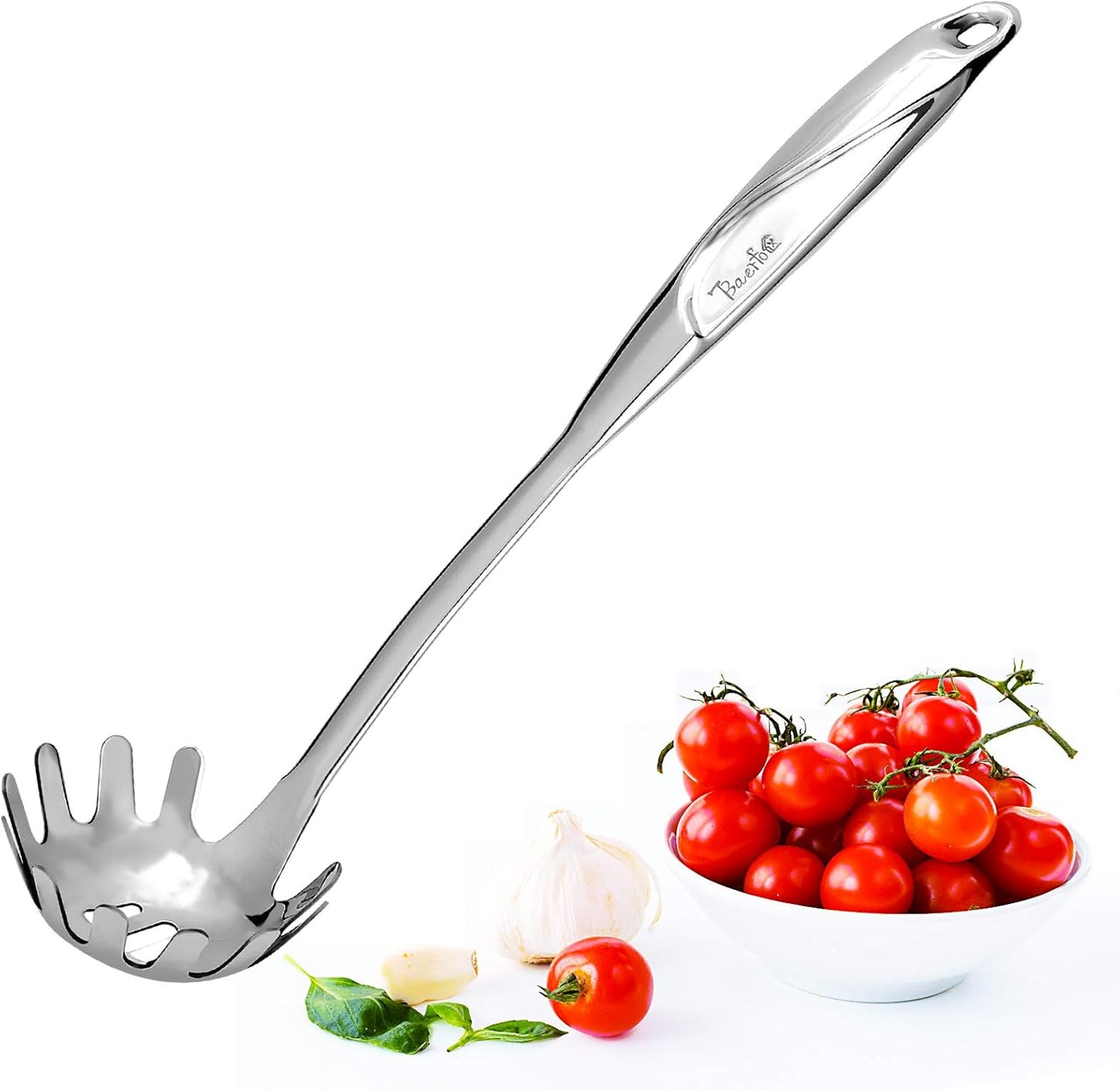 High Grade Soup Ladle, Cooking Ladle for Soup, Heat-proof Design of Hollow Handle, Gift for Family（4ouce/13.5 Inch)