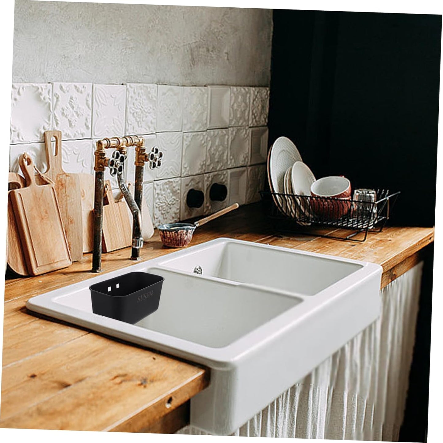 Stainless Steel Sink Drainer Basket Collapsible Dish Rack Suction Cup Silverware Drying Kitchen Storage Strainer