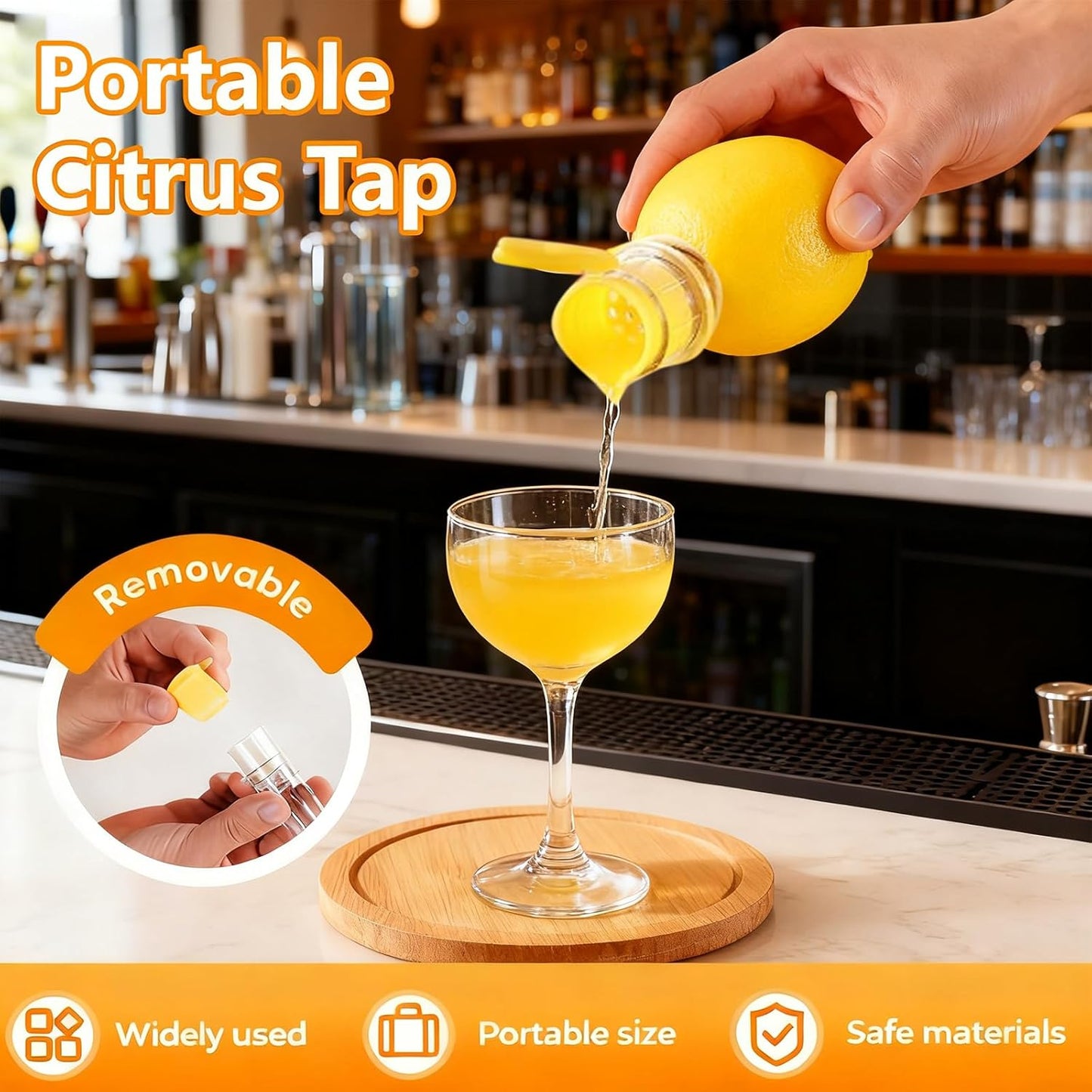 2 Pcs Lemon Squeezer Manual Lime Juice Extractor Clear with Lid Handheld Screw in Lemon Squeezer Citrus manual Juicer Portable Compact Juice Extractor for Citrus Fruits Cocktails Cooking