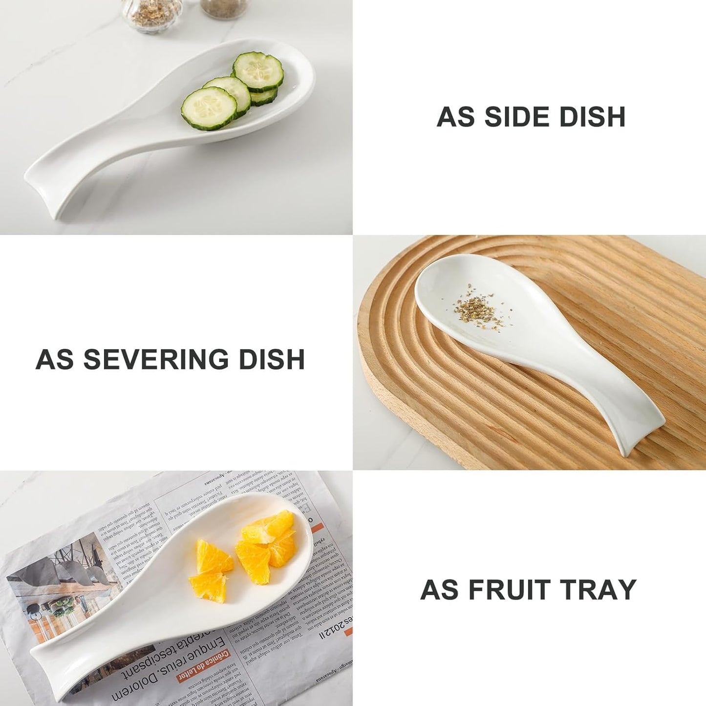 Spoon Rest for Stove Top, Ceramic Large 8.7 Inch Spoon Holder for Kitchen Counter, Porcelain Utensil Rest for Ladle, Spatula, Housewarming Gifts, Dishwasher Safe and Heat-Resistant, Blue(1 PC)