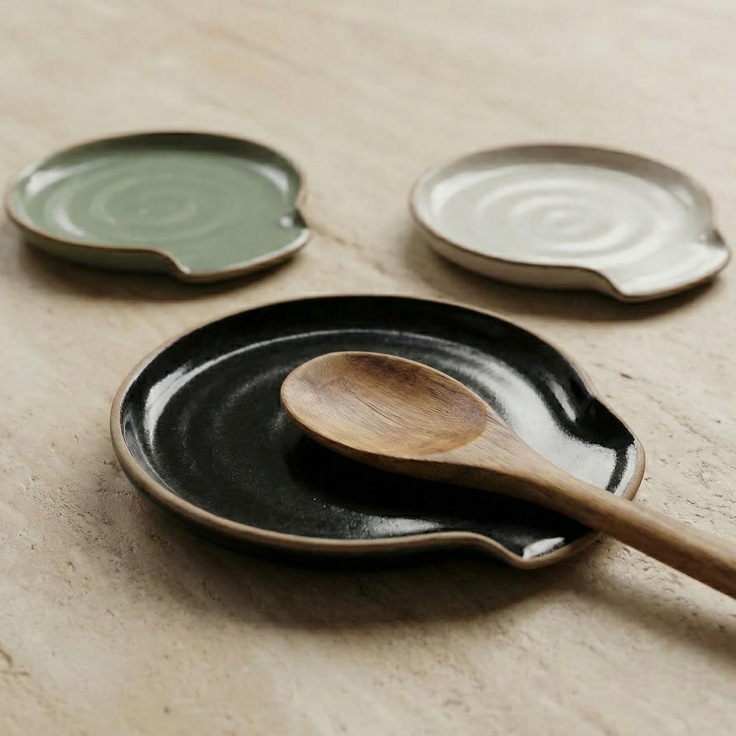 Beautiful Ceramic Spoon Rest for Stove Top - Perfectly Sized Spoon Holder for Your Kitchen Countertop - Easy to Clean and Dishwasher Safe, Perfect Addition to Any Kitchen Counter for Everyday Cooking