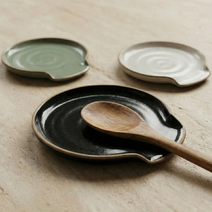 Beautiful Ceramic Spoon Rest for Stove Top - Perfectly Sized Spoon Holder for Your Kitchen Countertop - Easy to Clean and Dishwasher Safe, Perfect Addition to Any Kitchen Counter for Everyday Cooking