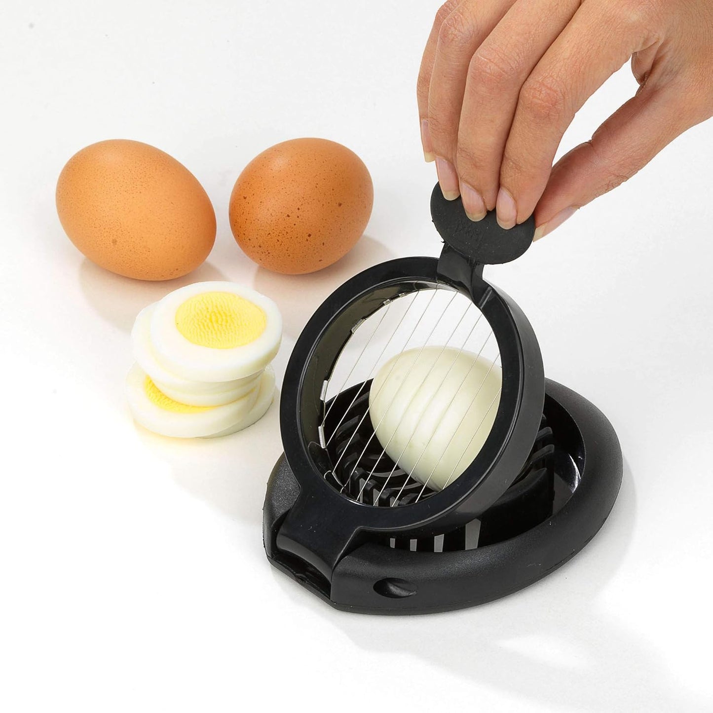 GoodCook Touch Egg Slicer, Stainless Steel Cutting Wires