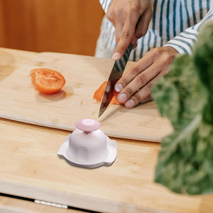 Hemoton Food Safety Holder for Mandoline Slicer Vegetable Cutter Finger Protector Kitchen Gadget Hand Guard 4.33X3.93X2.36 Inch Stable Grip for Safe Cutting and Grating 2 Pack