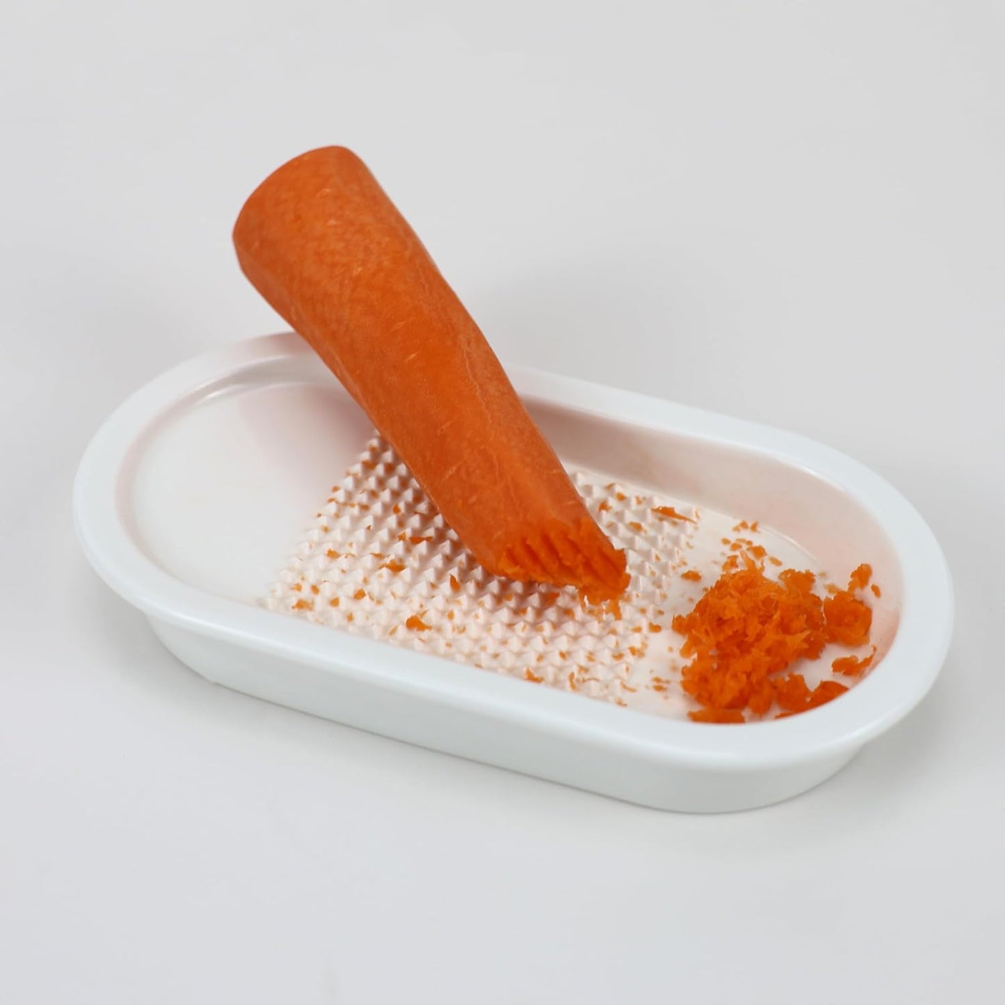 EIKS Ceramics Grater Plate for Ginger Garlic Wasabi Daikon Fruits Root Vegetable Cooking Preparation (Spade-shaped)
