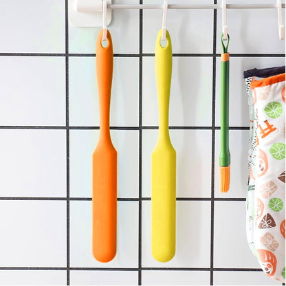 4 Pcs Silicone Jar Spatula, Non-Stick Heat Resistant Cake Cream Spatulas Set, 9.8 inch Cake Cream Butter Spatulas(4 colors）