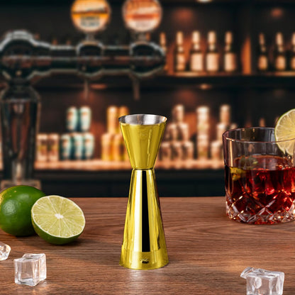 Briout Jigger for Bartending, Double Cocktail Jigger Japanese Premium 304 Stainless Steel Jigger 2 OZ 1 OZ with Measurements Inside