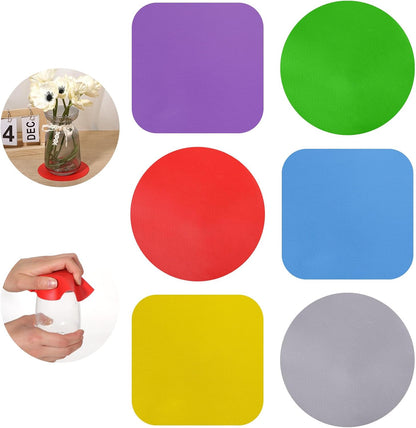 3 Pack Rubber Jar Opener, 3.7 Inch Round Silicone Jar Opener Gripper for Seniors with Arthritis Weak Hands, Non Slip Jars Lid Openers Kitchen Lid Cap Gripper Pads Multi-function Coasters