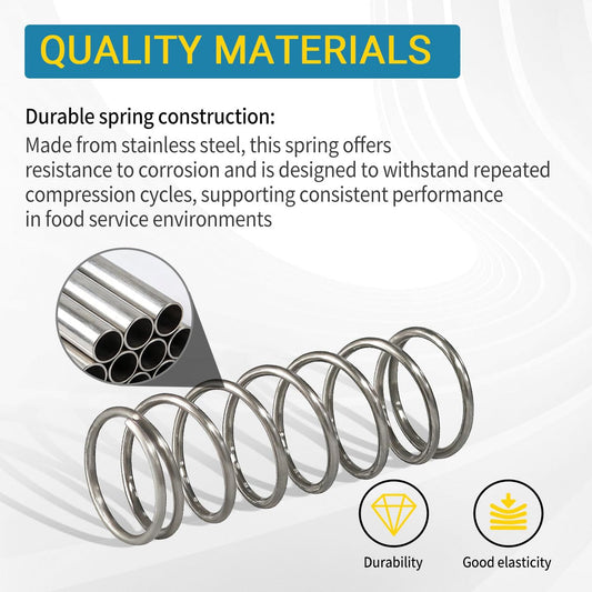 K-0029NSF Pancake Dispenser Replacement Spring, Stainless Steel Fit for B-elshaw Type K Dispensers