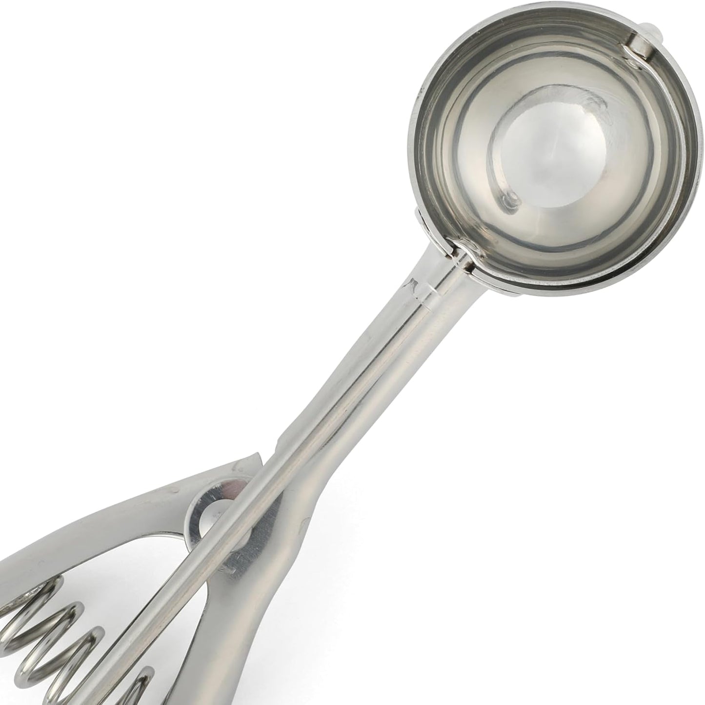 Martha Stewart Sprucedale 1.5-Inch Stainless Steel Ice Cream Scooper – Durable Kitchen Scoop with Comfortable Handle for Perfect Portions