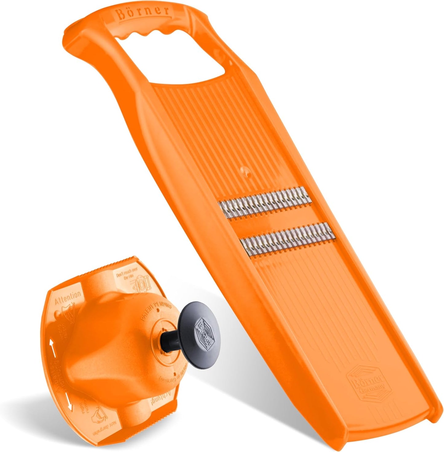 BORNER Roko PowerLine | Vegetable Grater Börner - Quality Made in Germany, Color:Orange
