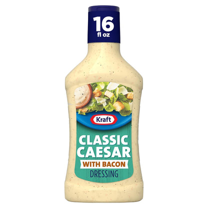 Kraft Caesar with Bacon Dressing, 16 fl oz Bottle
