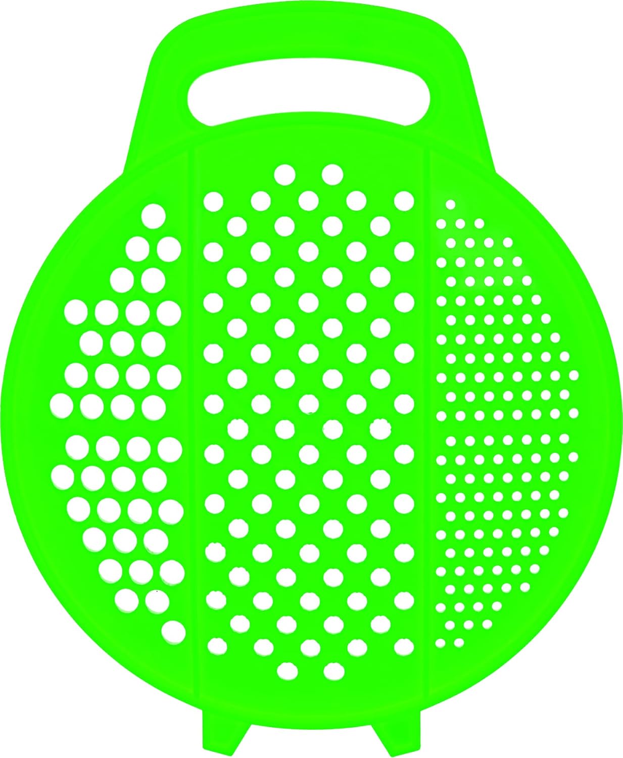 Flat Plastic Grater - Handheld Rust Free Cheese Grater - Tableside Handle Ginger Shredder