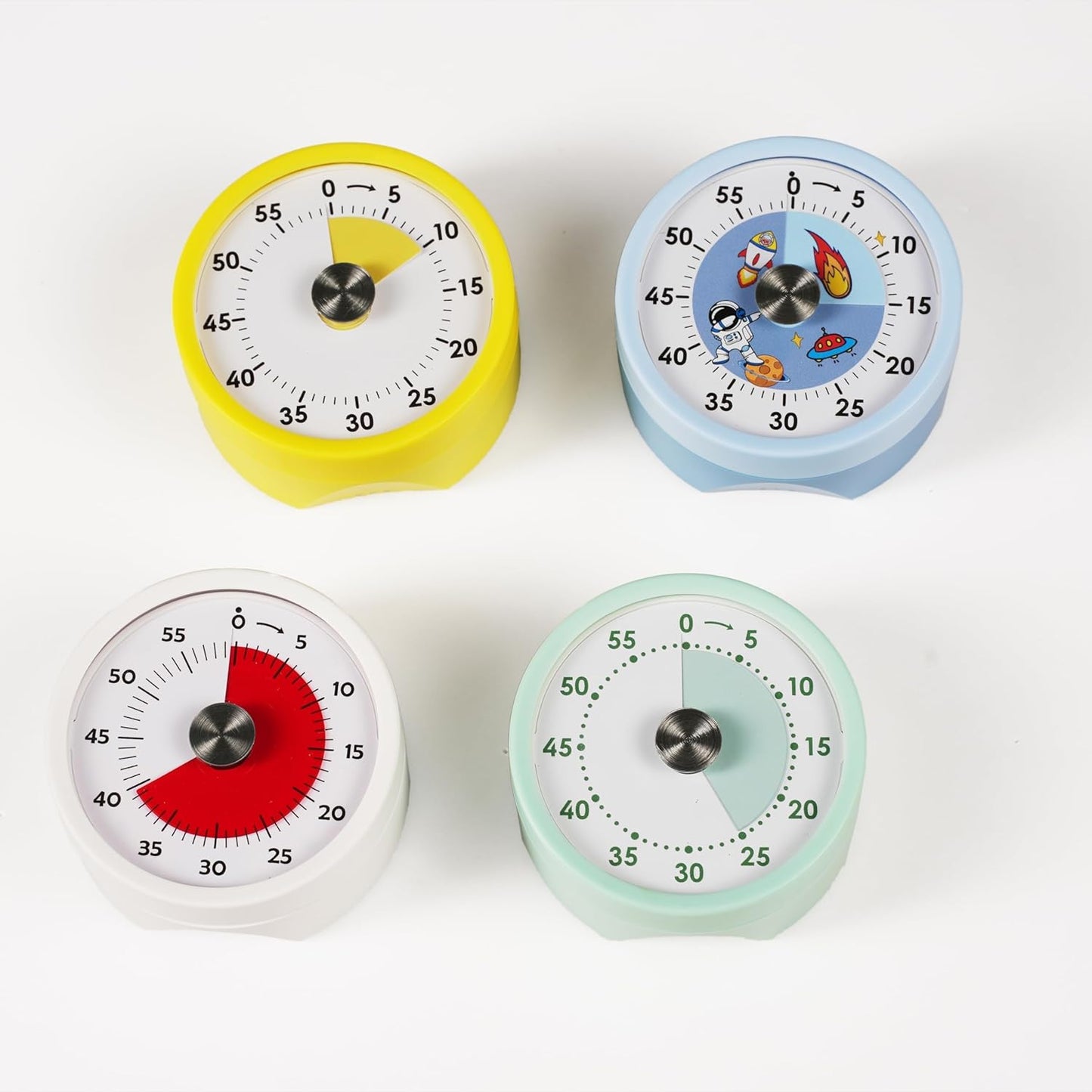 Kitchen Timer, Magnetic Visual Countdown Timer with Loud 72dB Alarm Mechanical Analog Dial for Cooking Baking Home Gym Office
