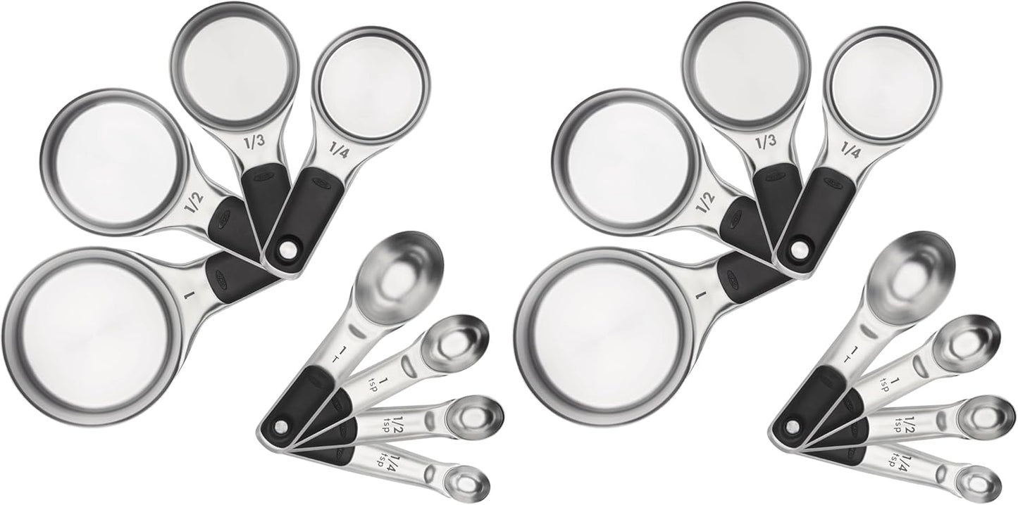 OXO Good Grips 4 Piece Stainless Steel Measuring Spoons with Magnetic Snaps