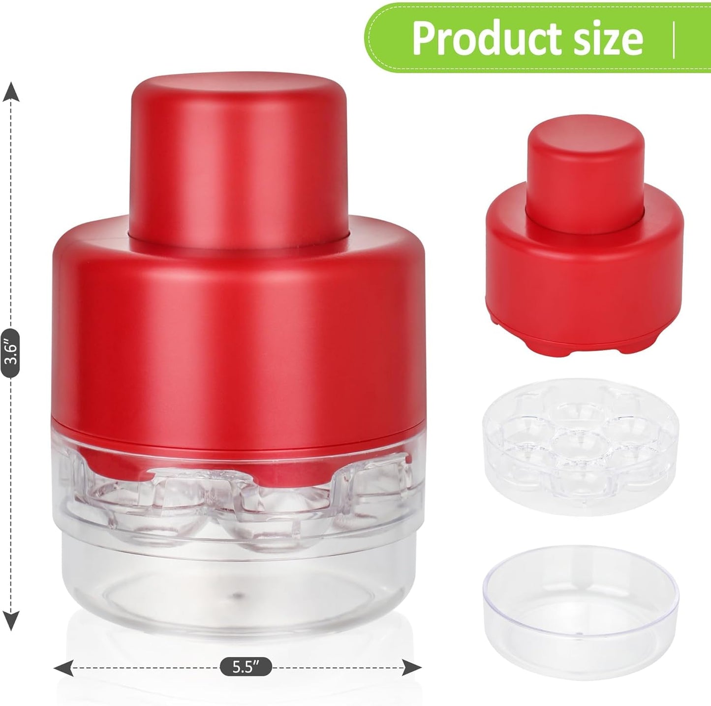 Cherry Pitter Tool, 2025 New Portable Cherry Core Pit Remover, 7 Holes Cherries Stoner Pitter Quick Release, Multifunctional Fruit Pit Remover for Household Kitchen Utensils (Red 1pcs)
