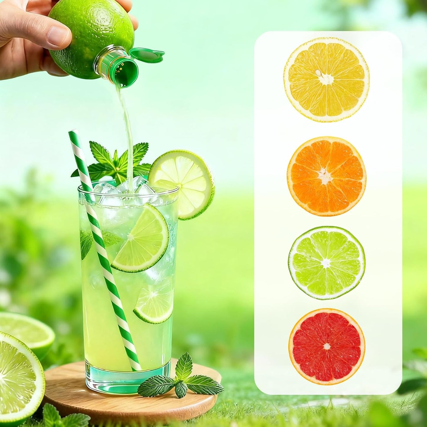 4 Pcs Lemon Squeezer, Manual Lemon Juicer Portable Heavy Duty Plastic Lime Juicer Easy to Clean Lime Squeezer Bar Tool for Cocktails Cooking Drinks