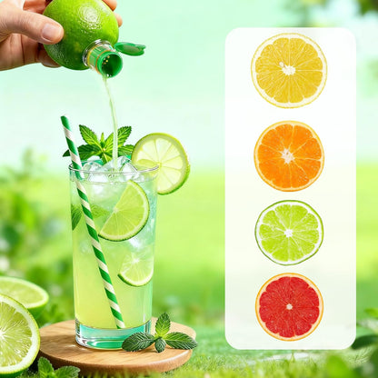 4 Pcs Lemon Squeezer, Manual Lemon Juicer Portable Heavy Duty Plastic Lime Juicer Easy to Clean Lime Squeezer Bar Tool for Cocktails Cooking Drinks